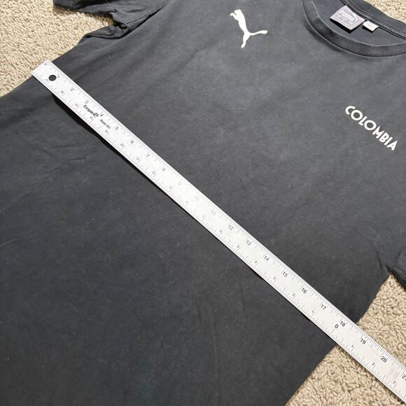 Vintage Puma Colombia Soccer T-Shirt Mens Large Graphic Print Football Y2K Tee - Picture 8 of 8